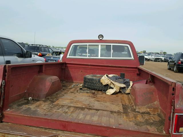 CKL246F355176 - 1987 CHEVROLET SCOTTSDALE MAROON photo 6