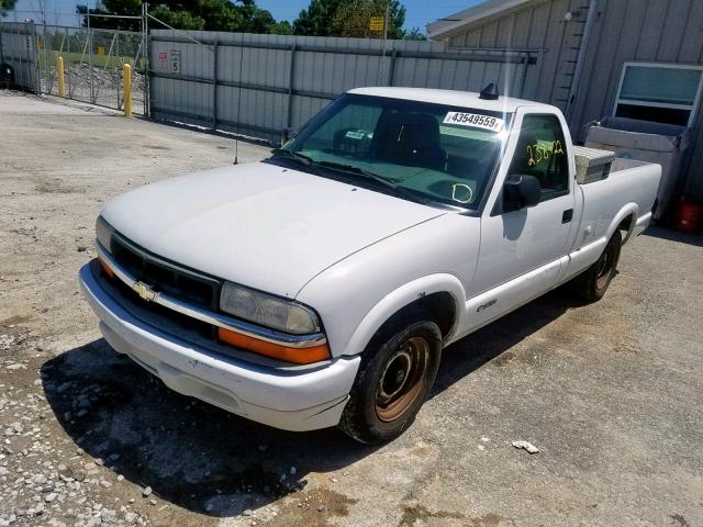 1GCCS14W9Y8188252 - 2000 CHEVROLET S TRUCK S1 WHITE photo 2