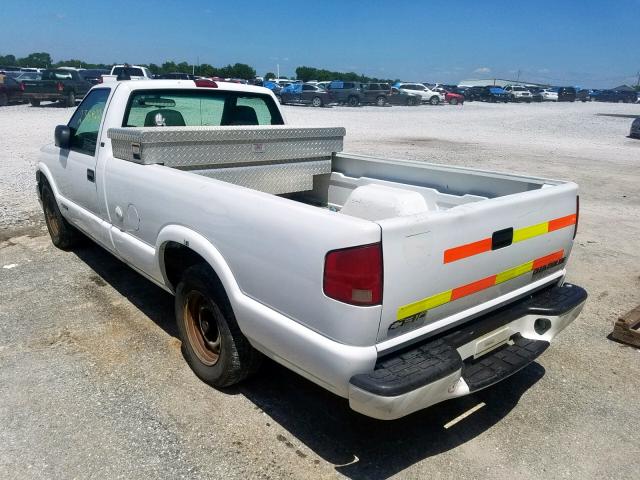 1GCCS14W9Y8188252 - 2000 CHEVROLET S TRUCK S1 WHITE photo 3