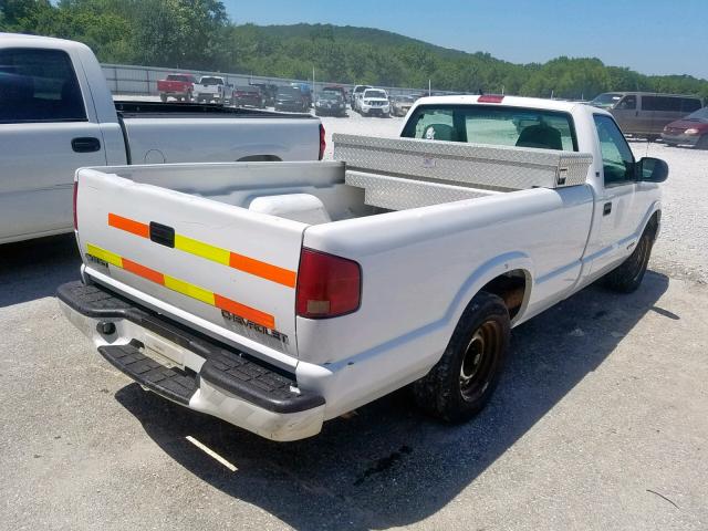 1GCCS14W9Y8188252 - 2000 CHEVROLET S TRUCK S1 WHITE photo 4