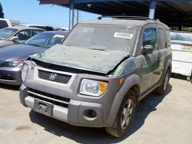 5J6YH28594L013562 - 2004 HONDA ELEMENT EX GREEN photo 2