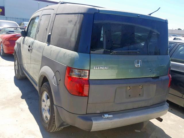 5J6YH28594L013562 - 2004 HONDA ELEMENT EX GREEN photo 3