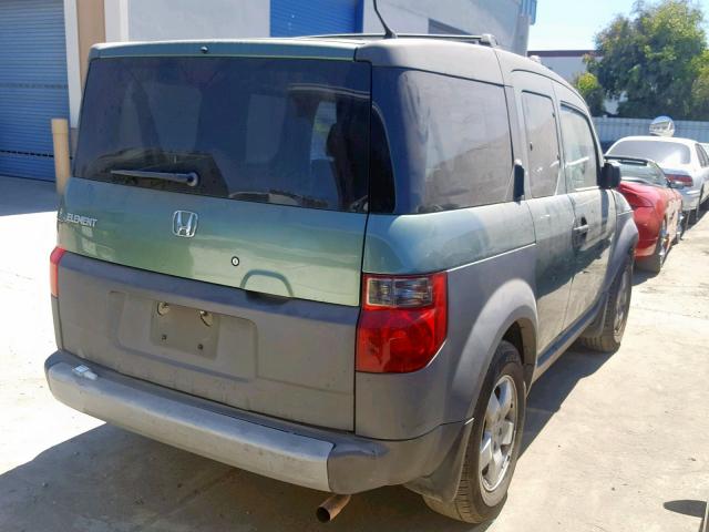 5J6YH28594L013562 - 2004 HONDA ELEMENT EX GREEN photo 4