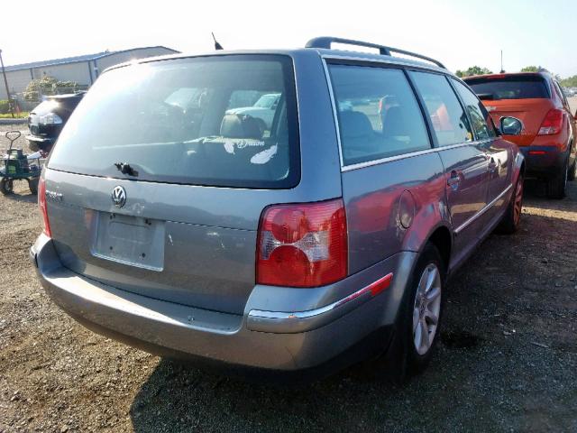 WVWVD63B04E304805 - 2004 VOLKSWAGEN PASSAT GLS GRAY photo 4