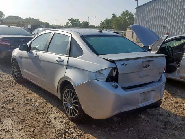 1FAHP3GN9BW105935 - 2011 FORD FOCUS SES SILVER photo 3