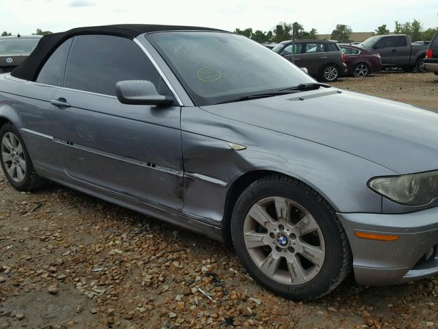 WBABW33435PL34509 - 2005 BMW 325 CI GRAY photo 9