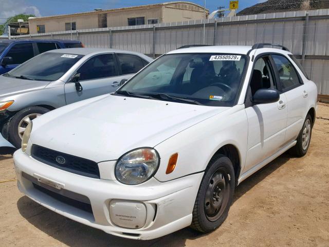 JF1GG65512G817818 - 2002 SUBARU IMPREZA TS WHITE photo 2