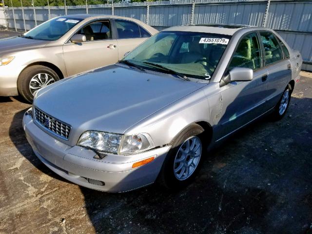 YV1VS27534F092988 - 2004 VOLVO S40 1.9T SILVER photo 2