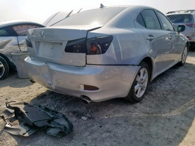 JTHBK262782078832 - 2008 LEXUS IS 250 SILVER photo 4