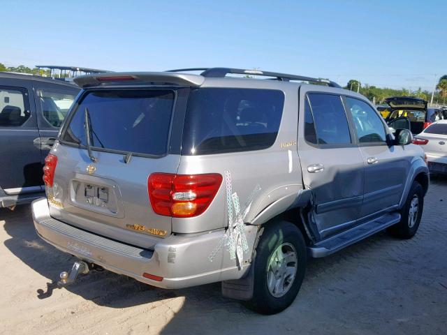 5TDBT48AX2S060713 - 2002 TOYOTA SEQUOIA LI SILVER photo 4