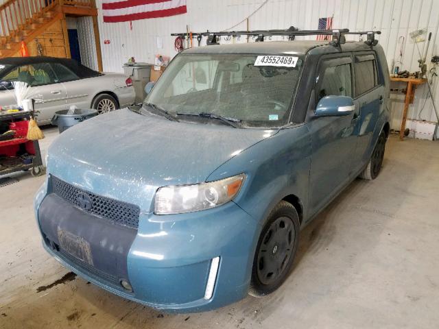 JTLKE50E491079803 - 2009 TOYOTA SCION XB TEAL photo 2