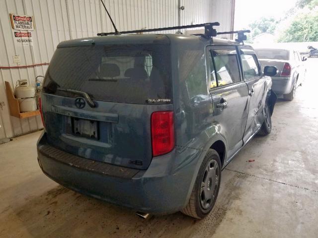 JTLKE50E491079803 - 2009 TOYOTA SCION XB TEAL photo 4