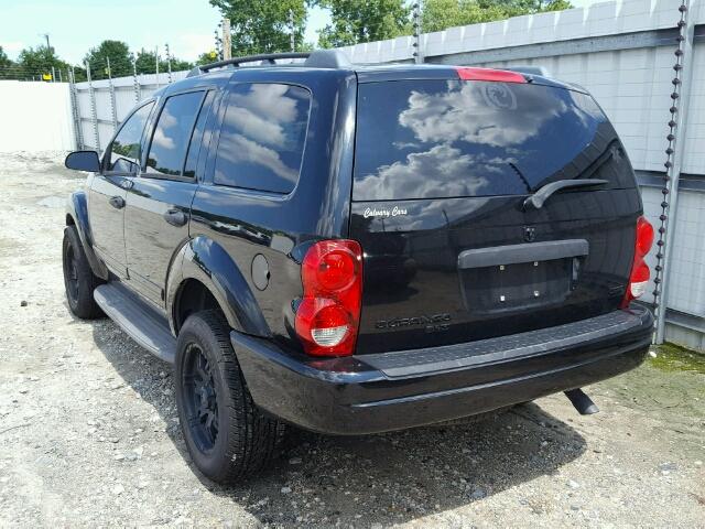 1D4HD48D45F608164 - 2005 DODGE DURANGO SL BLACK photo 3