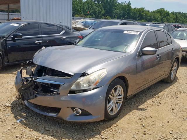 JN1CV6AP1BM500812 - 2011 INFINITI G37 BASE GRAY photo 2