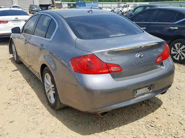 JN1CV6AP1BM500812 - 2011 INFINITI G37 BASE GRAY photo 3