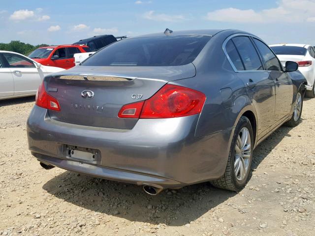 JN1CV6AP1BM500812 - 2011 INFINITI G37 BASE GRAY photo 4