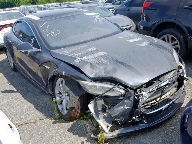 5YJSA1E40FF112900 - 2015 TESLA MODEL S رمادي صورة 1