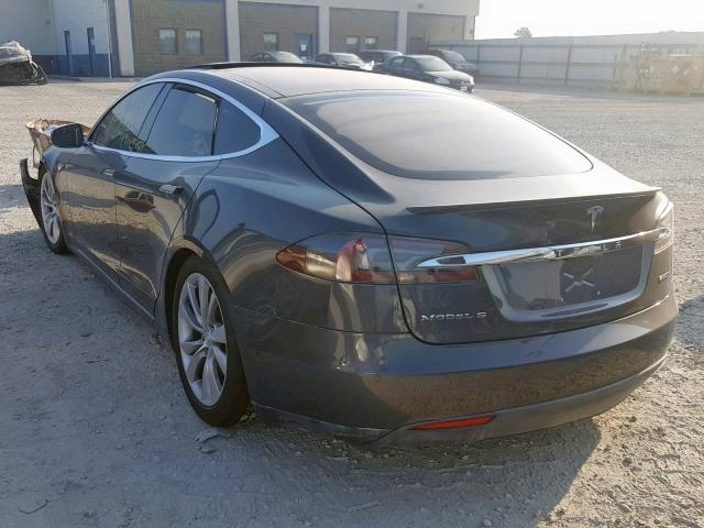 5YJSA1E40FF112900 - 2015 TESLA MODEL S رمادي صورة 3