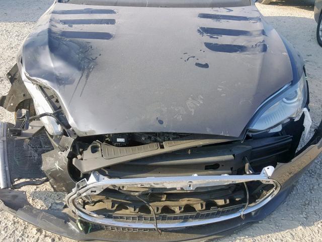 5YJSA1E40FF112900 - 2015 TESLA MODEL S رمادي صورة 7