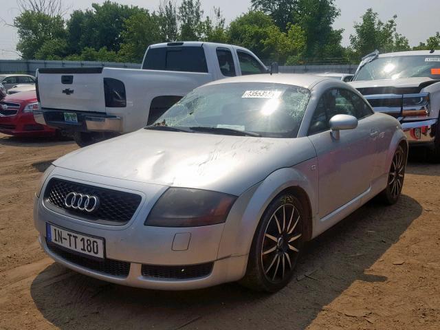 TRUWX28N711011564 - 2001 AUDI TT QUATTRO SILVER photo 2