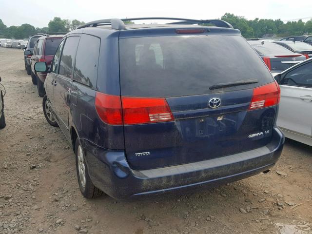 5TDZA23C74S041086 - 2004 TOYOTA SIENNA LE BLUE photo 3