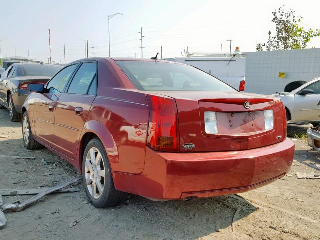 1G6DP577X70169064 - 2007 CADILLAC CTS HI FEA RED photo 3