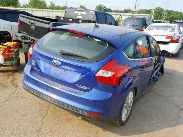 1FADP3N20EL361846 - 2014 FORD FOCUS TITA BLUE photo 4