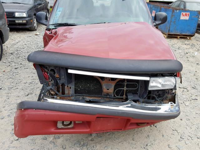 1GNDT13W3W2267734 - 1998 CHEVROLET BLAZER RED photo 7