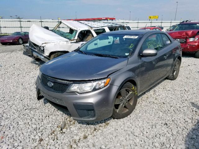 KNAFU6A2XC5482594 - 2012 KIA FORTE EX GRAY photo 2