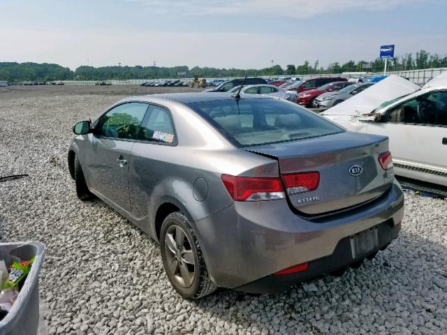 KNAFU6A2XC5482594 - 2012 KIA FORTE EX GRAY photo 3