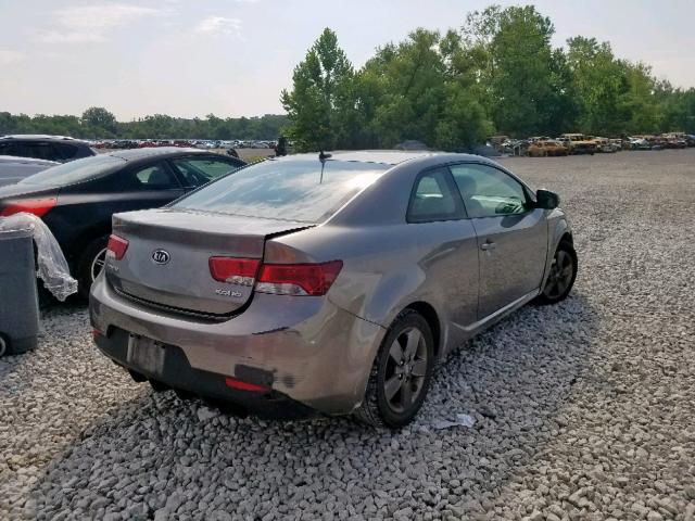 KNAFU6A2XC5482594 - 2012 KIA FORTE EX GRAY photo 4