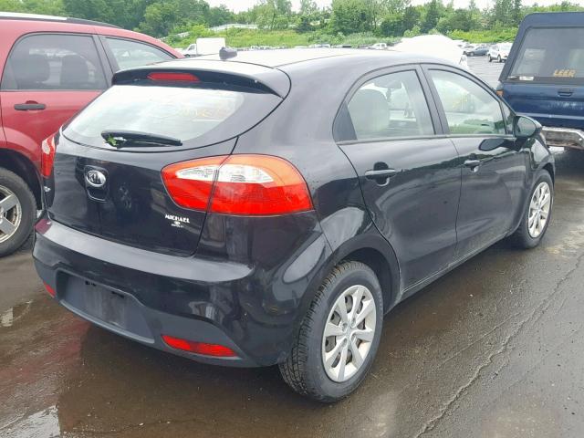 KNADM5A39C6026669 - 2012 KIA RIO LX BLACK photo 4