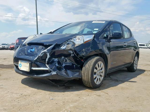 1N4AZ0CP3DC406416 - 2013 NISSAN LEAF S BLACK photo 2