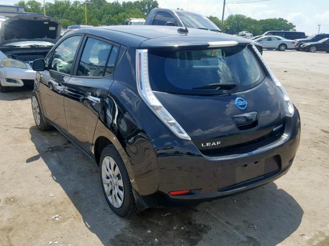 1N4AZ0CP3DC406416 - 2013 NISSAN LEAF S BLACK photo 3