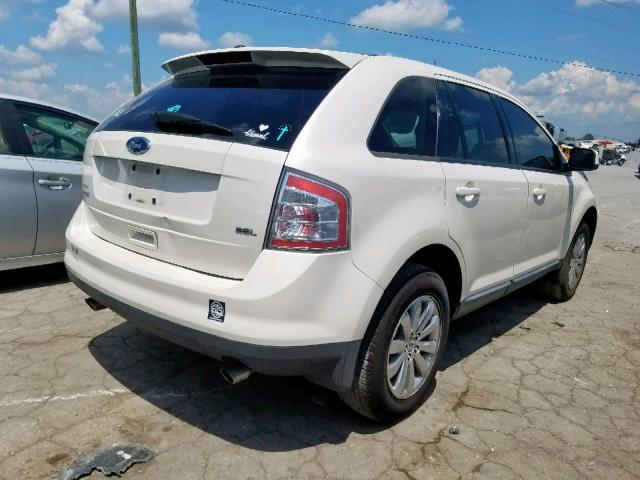 2FMDK38C98BA86071 - 2008 FORD EDGE SEL WHITE photo 4