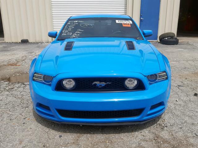 1ZVBP8CF7E5202800 - 2014 FORD MUSTANG GT BLUE photo 9