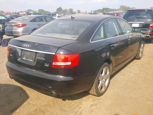 WAUDH74F18N014888 - 2008 AUDI A6 3.2 QUA BLACK photo 4