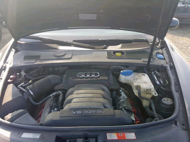 WAUDH74F18N014888 - 2008 AUDI A6 3.2 QUA BLACK photo 7