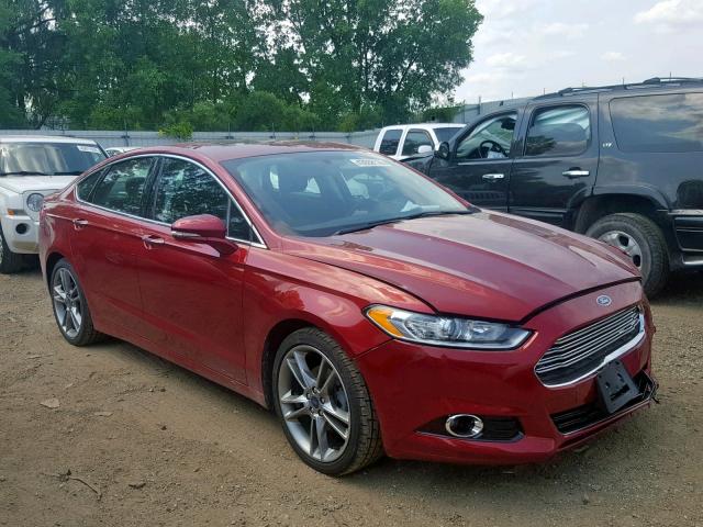 3FA6P0K96FR125827 - 2015 FORD FUSION TIT RED photo 1