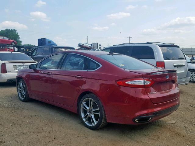 3FA6P0K96FR125827 - 2015 FORD FUSION TIT RED photo 3