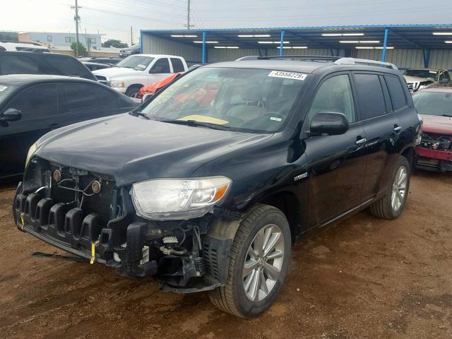 JTEEW41A092026792 - 2009 TOYOTA HIGHLANDER BLACK photo 2