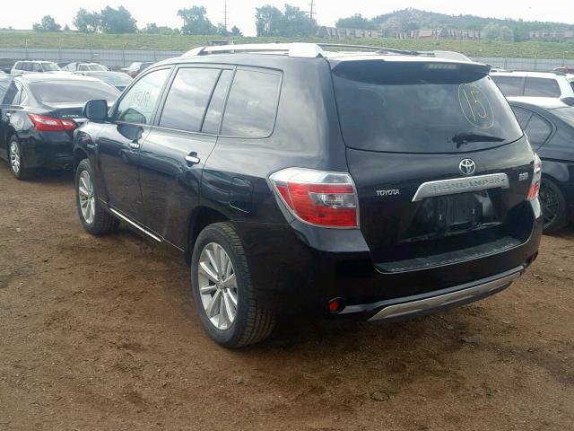 JTEEW41A092026792 - 2009 TOYOTA HIGHLANDER BLACK photo 3