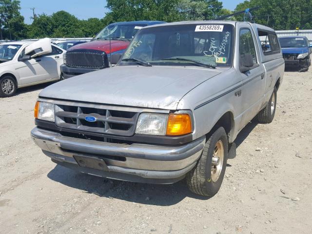 1FTCR10A3RTA50517 - 1994 FORD RANGER SILVER photo 2