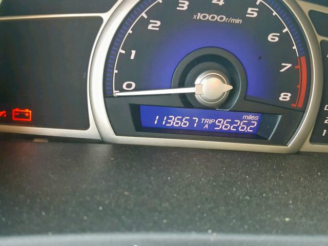 2HGFA166X9H325595 - 2009 HONDA CIVIC LX-S فحمي صورة 8