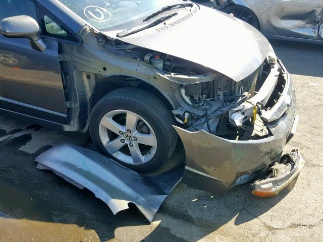 2HGFA166X9H325595 - 2009 HONDA CIVIC LX-S فحمي صورة 9