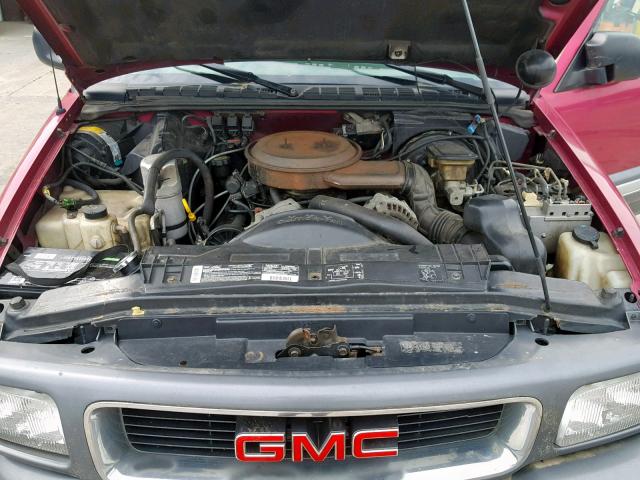 1GTCT14Z2RK513044 - 1994 GMC SONOMA PINK photo 7