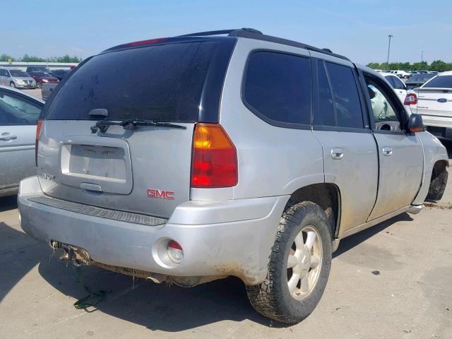 1GKDT13S442320139 - 2004 GMC ENVOY SILVER photo 4