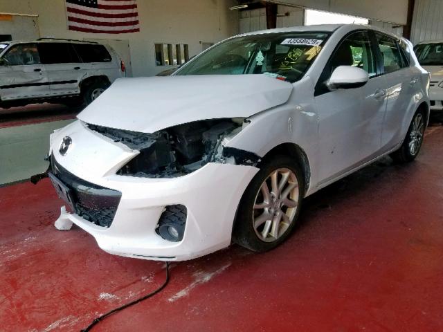 JM1BL1L60C1507565 - 2012 MAZDA 3 S WHITE photo 2