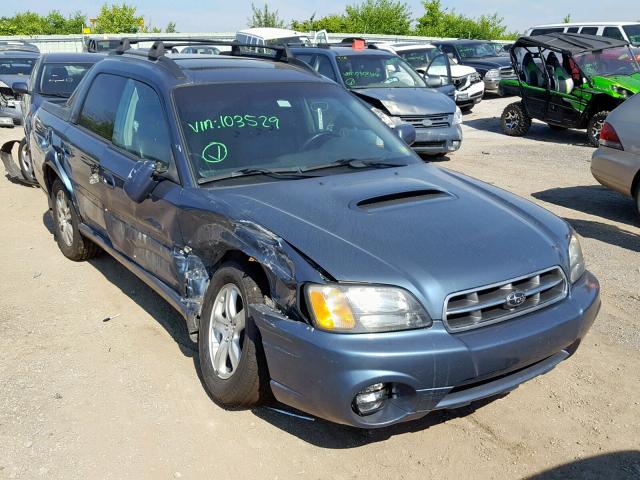 4S4BT63C965103529 - 2006 SUBARU BAJA TURBO BLUE photo 1