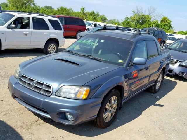 4S4BT63C965103529 - 2006 SUBARU BAJA TURBO BLUE photo 2